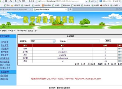 計算機畢業(yè)設(shè)計源碼展示 369ASPNET016教師教學評價分析系統(tǒng)——從計算機系統(tǒng)分析視角的深度解析